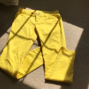Celebrity Pink Yellow skinny pants